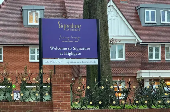 Signature at Highgate - outside view of care home